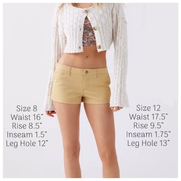 BDG Margot Khaki Shorts - Picture 5 of 9